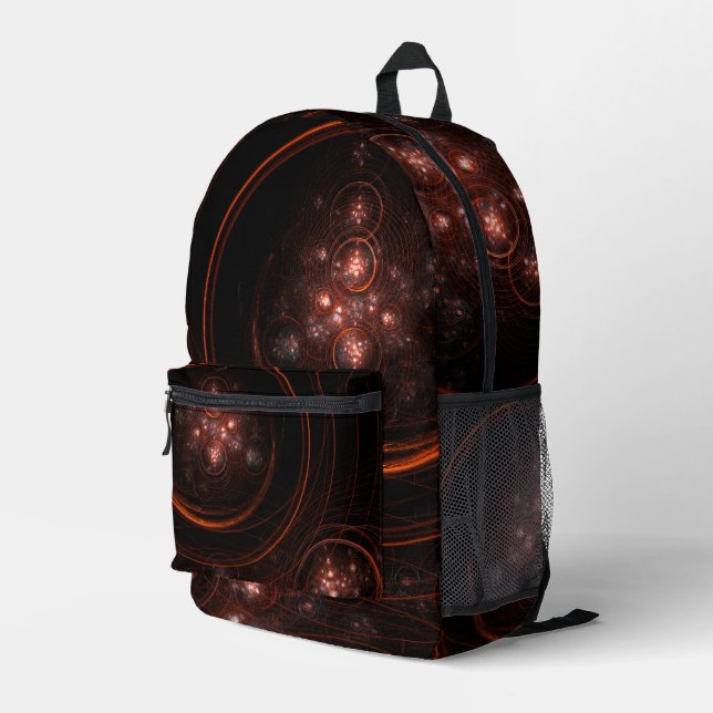 Starlight Abstrakt Art Bedruckter Rucksack (Rückseitige Ecke Rechts)