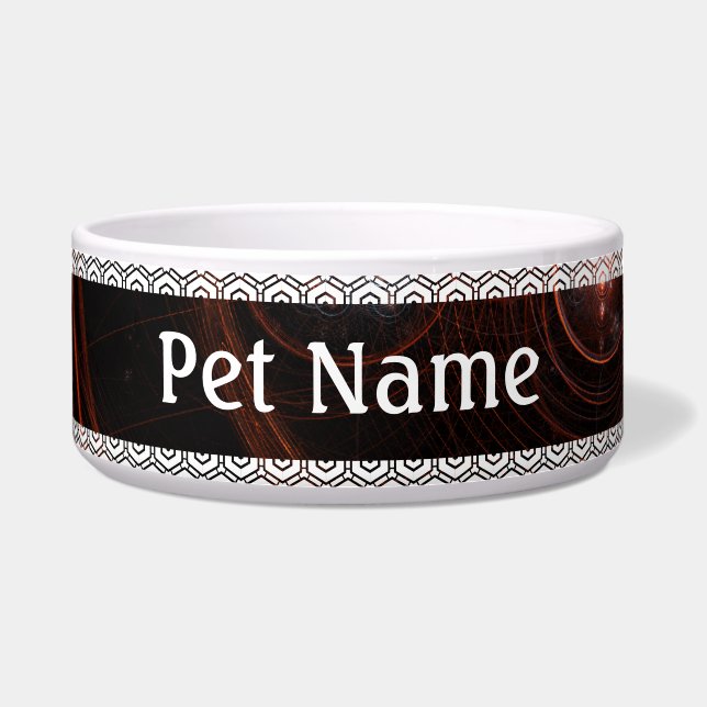 Starlight Abstrakt Art Dog Bowl Napf (Vorderseite)