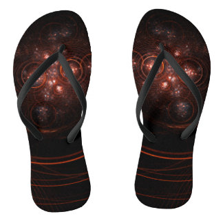 Starlight Abstrakt Art Flip Flops
