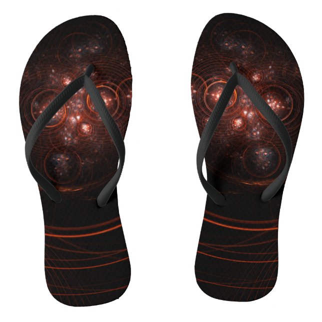 Starlight Abstrakt Art Flip Flops (Fußbett)