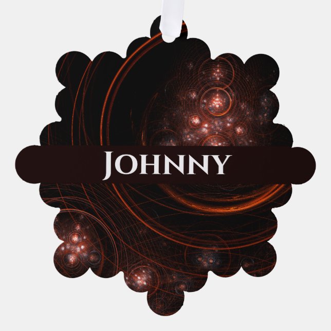 Starlight Abstrakt Art Ornament Karte (Vorderseite)