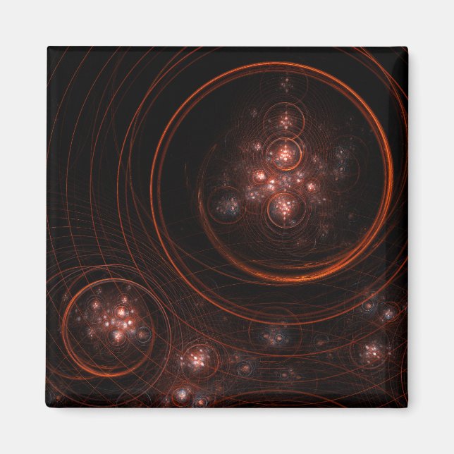 Starlight Abstrakt Art Square Magazin Magnet (Vorne)