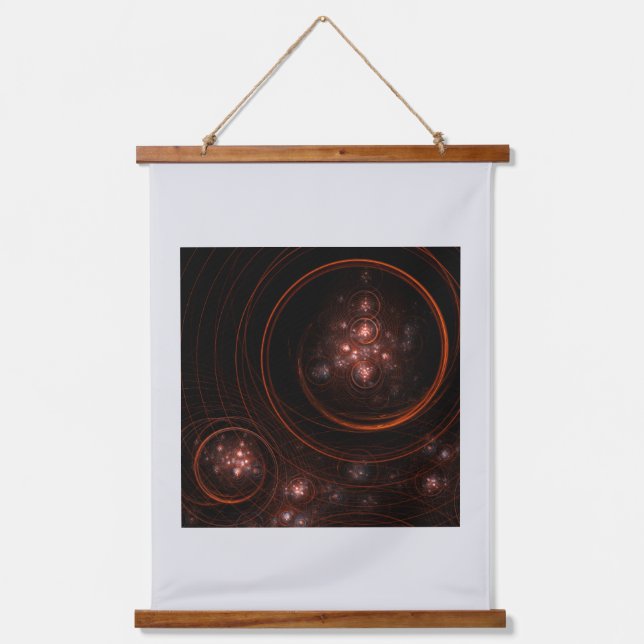 Starlight Abstrakt Art Wandteppich Mit Holzrahmen (Vorderseite)