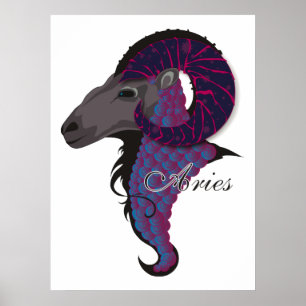 Starlight Aries Print Poster