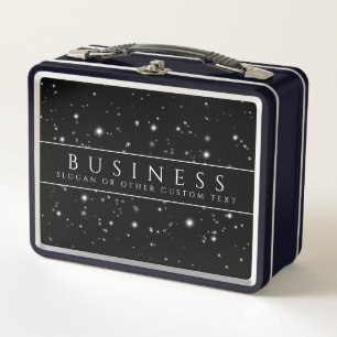 Starlight Black Business Card Metall Brotdose