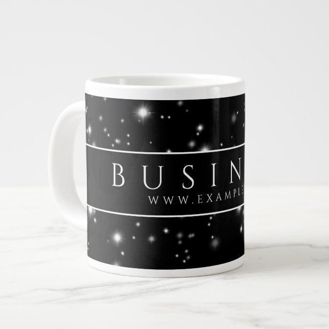Starlight Black Jumbo-Tasse (Vorderseite Links)