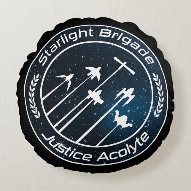 Starlight Brigade TWRP Rundes Kissen (Vorderseite)