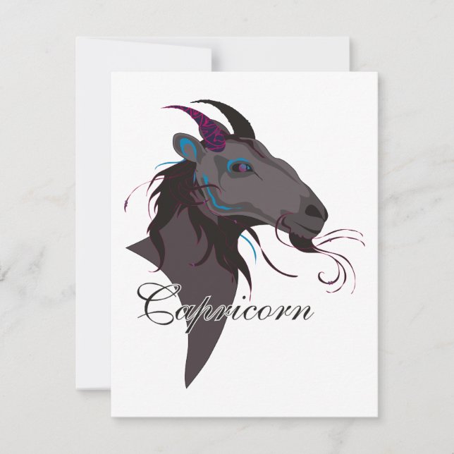 Starlight Capricorn Einladungen (Vorderseite)