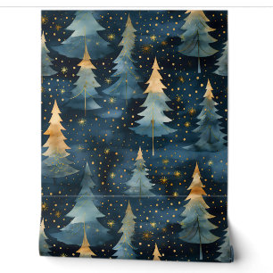 Starlight Evergreen Dreams Botanisch Tapete
