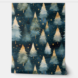 Starlight Evergreen Dreams Botanisch Tapete