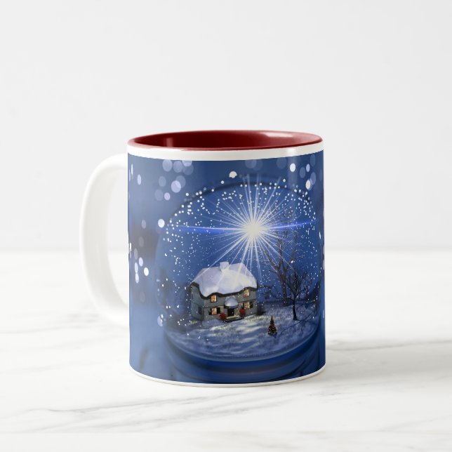 Starlight Globe-Tasse Zweifarbige Tasse (Vorderseite Links)