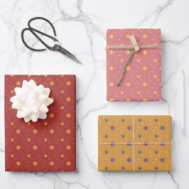 Starlight in drei Farben Umhüllungspapier Set von  Geschenkpapier Set