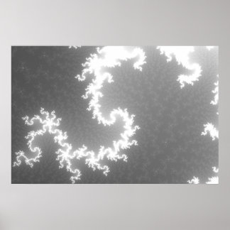 Starlight in Schwarz und Weiß Poster