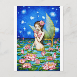 Starlight Lily Mermaid Postkarte