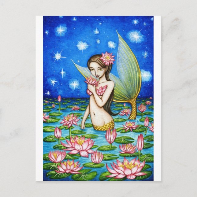 Starlight Lily Mermaid Postkarte (Vorderseite)