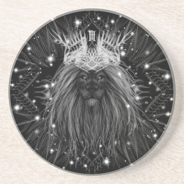 Starlight Lion mit Crosstramm Getränkeuntersetzer (Vorne)