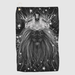 Starlight Lion mit Crosstramm Golfhandtuch