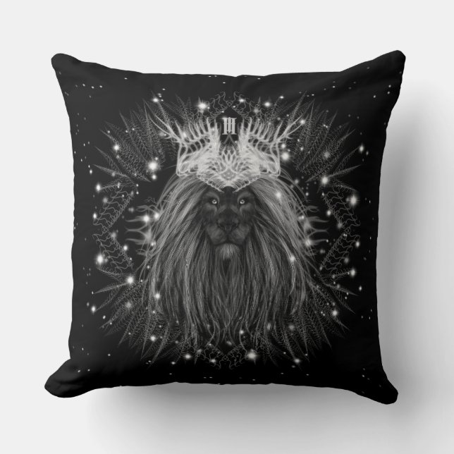 Starlight Lion mit Crosstramm Kissen (Vorderseite)