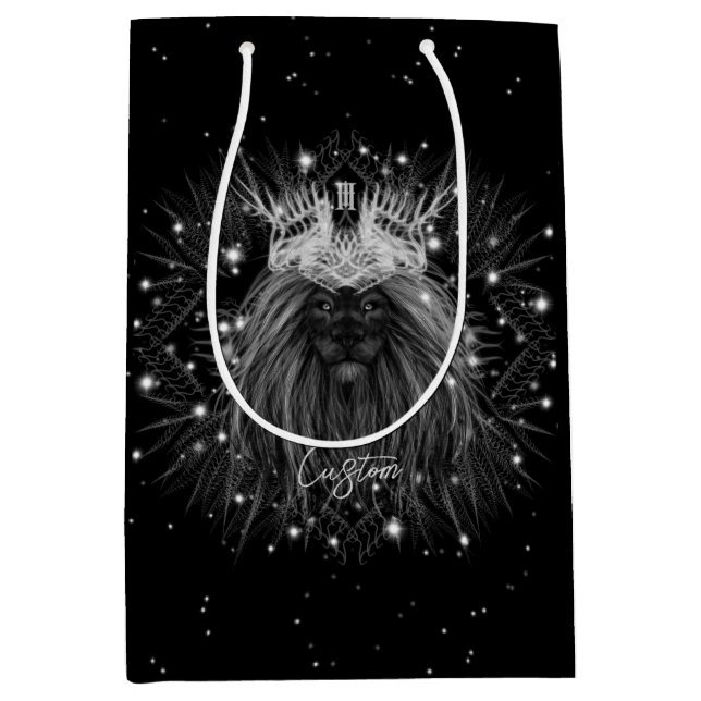 Starlight Lion mit Crosstramm Mittlere Geschenktüte (Vorderseite)