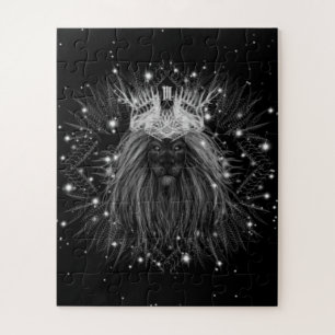 Starlight Lion with Crown Monogram Puzzle
