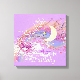 Starlight Lullaby Color Splash Stretched Leinwand
