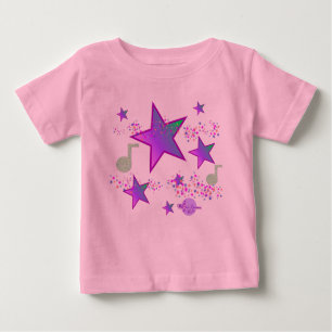 Starlight Lullaby Pink Baby Tutu Bodysuit Baby T-shirt