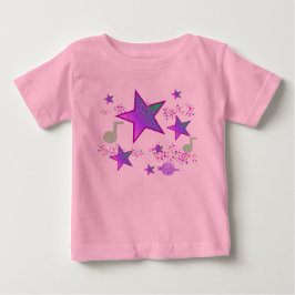 Starlight Lullaby Pink Baby Tutu Bodysuit T-shirt