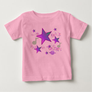 Starlight Lullaby Pink Baby Tutu Bodysuit T-shirt