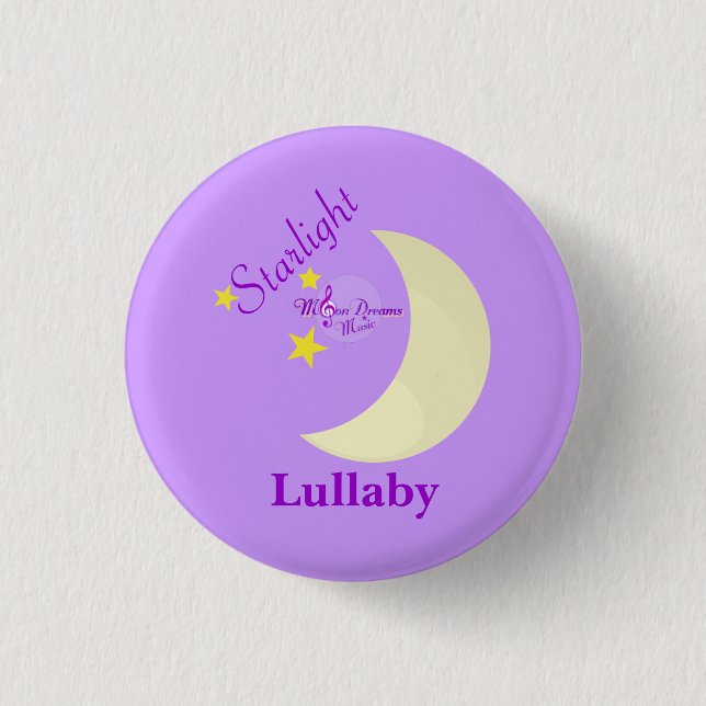 Starlight Lullaby Small Round Button (Vorderseite)