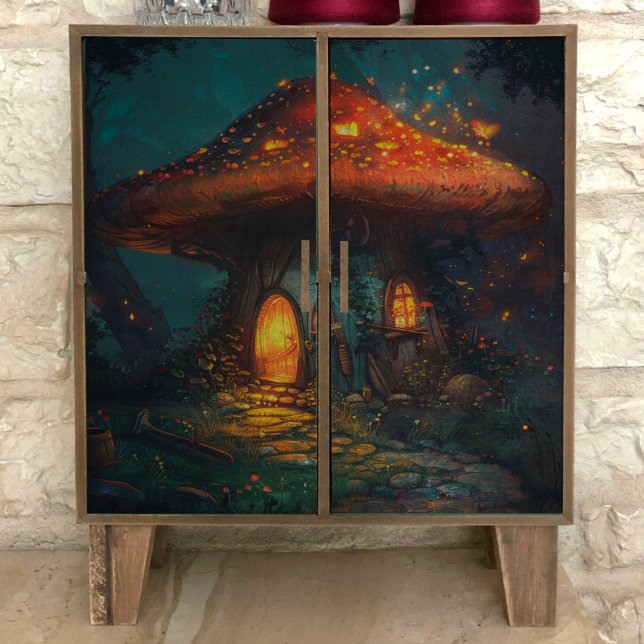 Starlight Mushroom House Dekoupage Tissue Paper Seidenpapier (Von Creator hochgeladen)
