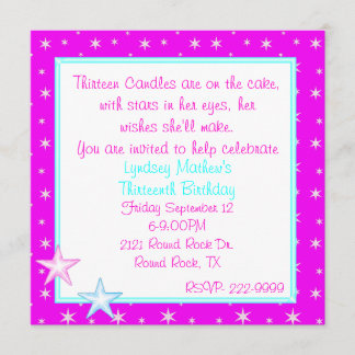 Starlight-Party Einladung