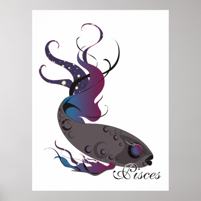 Starlight Pisces Print Poster (Vorne)