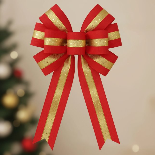 Starlight Red & Gold Satinband (Von Creator hochgeladen)