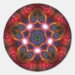 Starlight-Rose Runder Aufkleber