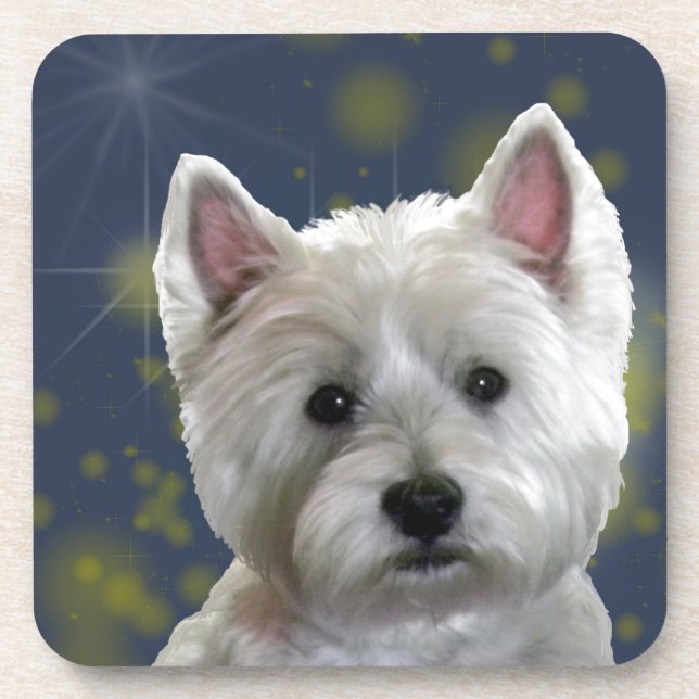 STARLIGHT WESTIE UNTERSETZER (Vorderseite)
