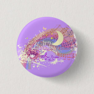 Starlight-Wiegenlied Colorsplash runder Magnet Button
