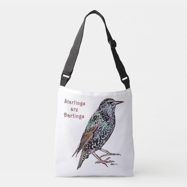 Starlings sind Darlings Tragetaschen Mit Langen Trägern (Vorderseite)