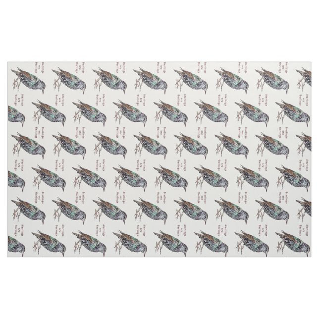 Starlings sind Lieblinge Stoff (Yard (91,4 cm))