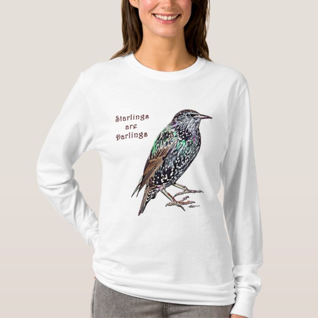 Starlings sind Lieblinge T-Shirt (Vorderseite)