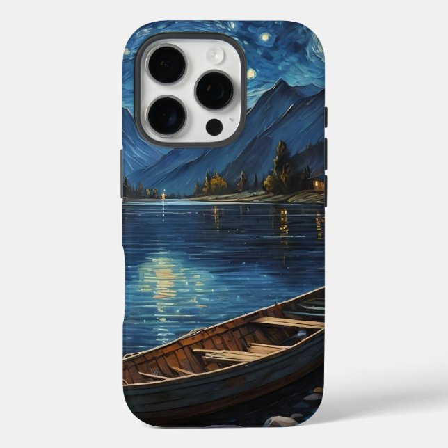 "Starlit Drift: Angeln unter dem Kosmos Case-Mate iPhone Hülle (Rückseite)