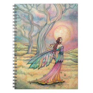 Starlit Dusk Fairy Fantasy Kunst, Dichtung und Mus Notizblock