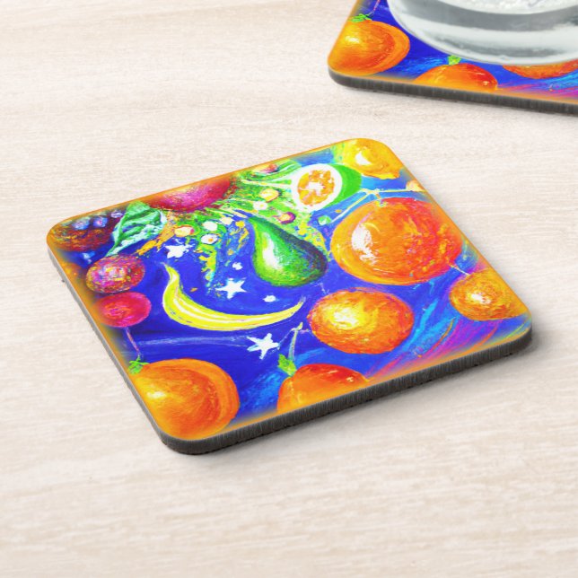 Starlit Fruit Basket. Jetzt kaufen Getränkeuntersetzer (Linke Seite)