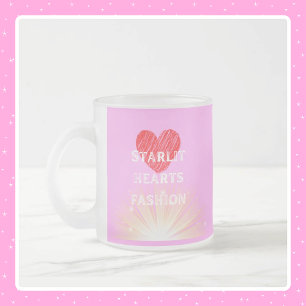 Starlit Hearts Fashion Red Heart Shine Mattglastasse