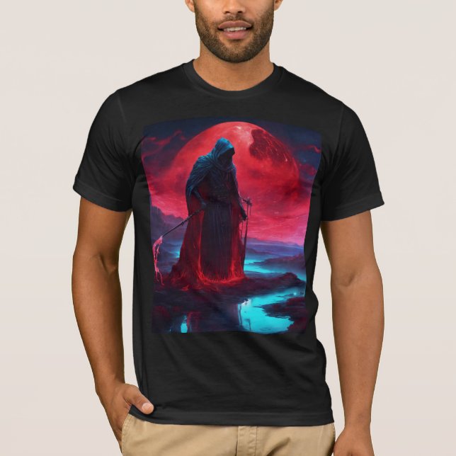 "Starlit Illusion: Biolumineszenter Riesenriese Se T-Shirt (Vorderseite)