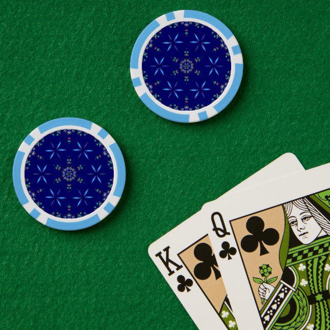 Starlit Kaleidoskop Pokerchips (Pokertisch (doppelt))