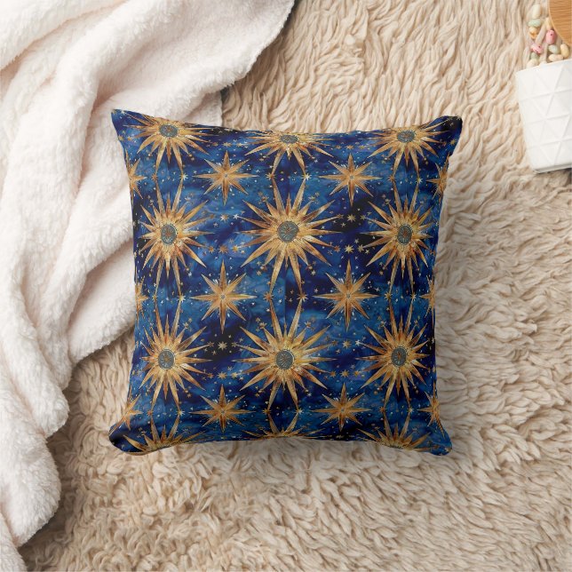 Starlit Night Celestial Elegante Kissen (Decke)