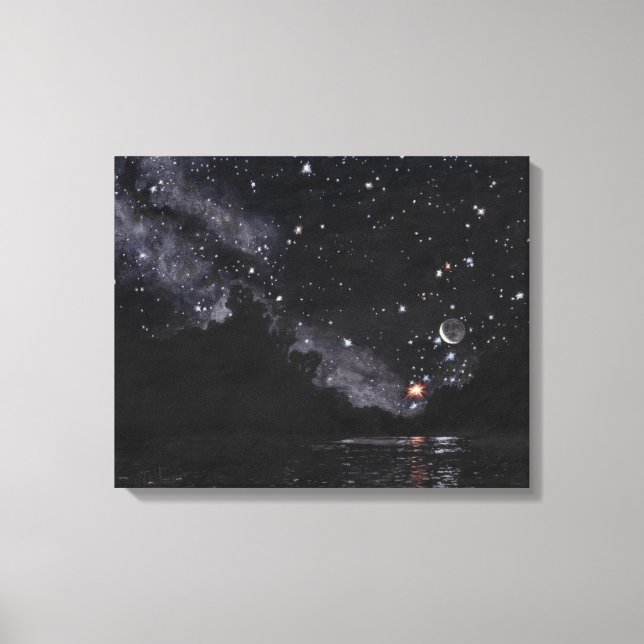 Starlit River Wartegebiet Scorpio: Leinwand nicht  (Vorderseite)