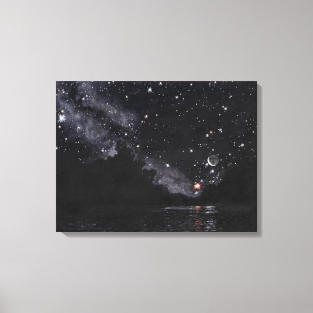 Starlit River Wartegebiet Scorpio: Leinwand Standa (Vorderseite)