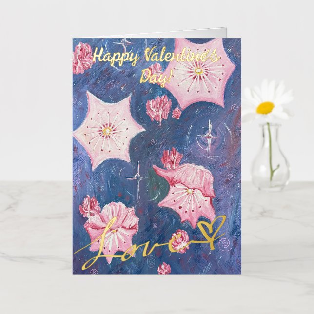 Starlite Lorbeeren - Valentinstagskarte (Kleine Blume)