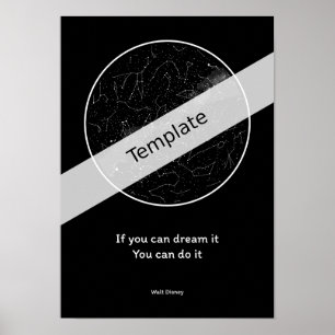 StarMap360 - A3 personalisierte Skizze Poster